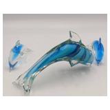3 Stunning Vintage Fifth Ave Crystal Dolphins