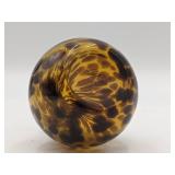 Vintage Hand-Blown Tortoise Glass Perfume Bottle