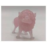 Vintage Liberty Bell and Pink Glass Lion