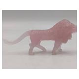 Vintage Liberty Bell and Pink Glass Lion