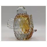 Vintage Krosno Poland Glass and Glass Bird