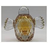 Vintage Krosno Poland Glass and Glass Bird