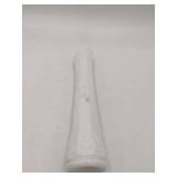 Vintage Milk Glass Bud Vase, Purple and Clear Vase, Clear Medicine Bottle