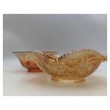Vintage Amber Depression Glass Collection-Imperial, Carnival,
