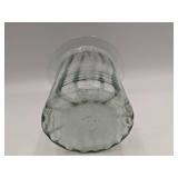 Vintage Vase Collection-LSA Blue Glass Vase, Ceramic Vase, and Bubble Glass Vase