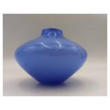 Vintage Vase Collection-LSA Blue Glass Vase, Ceramic Vase, and Bubble Glass Vase