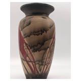 Vintage Signed Drip Glazed Ceramic Vase