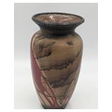 Vintage Signed Drip Glazed Ceramic Vase