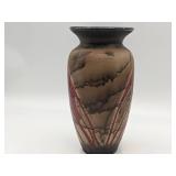 Vintage Signed Drip Glazed Ceramic Vase