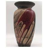 Vintage Signed Drip Glazed Ceramic Vase