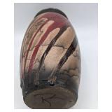 Vintage Signed Drip Glazed Ceramic Vase