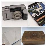 Photography and More! Canon Sure Shot Z115, Hand Craved Box, Off The Planet Book-Autographed by the Author