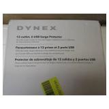 Dynex™ - 12-Outlet/2-USB Surge Protector Strip - Black