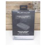 Platinum™ - USB 3.2 Gen 1 SD, microSD, CF 3 Slot Memory Card Reader - Black