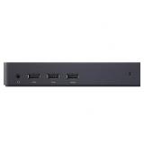 Dell - D3100 USB 3.0 Docking Station- HDMI - DP - Ethernet - USB-C - USB-A - Headphone and audio output -Plug and Play - black