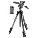 Manfrotto - Compact Advanced Smart 65" Tripod - Black
