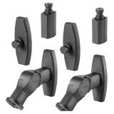 Rocketfish™ - Tilting Wall Mounts for Most Small Speakers (2-Pack) - Black