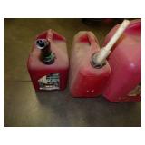 3 Plastic Gas Cans