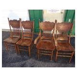 4 Wood Chairs