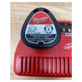 MILWAUKEE M12 12-Volt Lithium-Ion Battery Charger with 2- M12 12-Volt Lithium-Ion Compact Battery Packs (1.5Ah)
