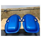 PARICON Lot of 2- Flexible Flyer 39" Spitfire Kids Snow Sleds with Tow Rope