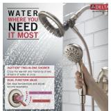 DELTA Linden In2ition 1-Handle Shower Only Faucet Trim Kit in Chrome (Valve Not Included)