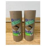 PRATT RETAIL SPECIALTIES Lot of 2-  18 in. x 25 ft. Self Stick Single Face Rolls