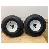 LOADSTAR Lot of 2- 5.70x8 Trailer Tires & Painted Rim, Load Range B