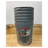 BEHRENS Lot of 5-  Galvanized Steel Utility Trash Can, 20 Gal.
