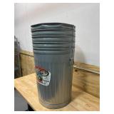 BEHRENS Lot of 5-  Galvanized Steel Utility Trash Can, 20 Gal.