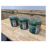 HITACHI Lot of 3 Buckets of- #8 x 2-1/2-in Collated Deck Screws 800-#2 Square/Flat Heads (approximately 800 nails/bucket)