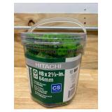 HITACHI Lot of 3 Buckets of- #8 x 2-1/2-in Collated Deck Screws 800-#2 Square/Flat Heads (approximately 800 nails/bucket)