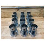 IMPERIAL Lot of 12-  4-in dia x 3-in dia Duct Reducers