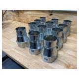 IMPERIAL Lot of 12-  4-in dia x 3-in dia Duct Reducers