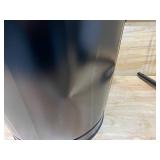 IMPERIAL Black Powder Coated Steel Ash Container and Shovel Set