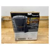 IMPERIAL Black Powder Coated Steel Ash Container and Shovel Set