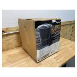 IMPERIAL Black Powder Coated Steel Ash Container and Shovel Set