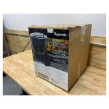 IMPERIAL Black Powder Coated Steel Ash Container and Shovel Set