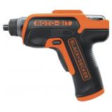 BLACK + DECKER Roto-Bit 1/4 in. Cordless Rechargeable Screwdriver Kit 4 V 180 rpm
