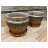 TRENDSPOT Lot of 2-  11" Planters