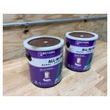 BEYOND PAINT Lot of 2- Matte Soft Gray Water-Based All-In-One Paint Exterior and Interior 32 g/L 1 gal