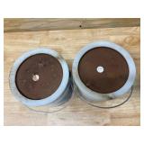 BEYOND PAINT Lot of 2- Matte Soft Gray Water-Based All-In-One Paint Exterior and Interior 32 g/L 1 gal