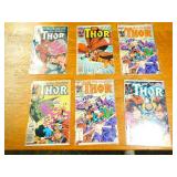 Six Thor Comic Books