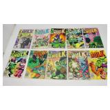Ten Marvel Comic Books--"The Incredible Hulk"