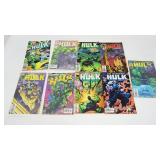 Nine Marvel Comic Books--"The Incredible Hulk"