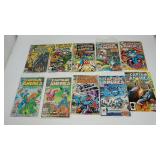 Ten Marvel Comics--"Captain America"