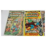 Nine Marvel Comics--"Captain America & The Falcon"