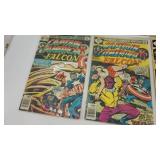 Nine Marvel Comics--"Captain America & The Falcon"
