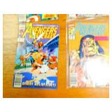 Seven Marvel Comic Books--"Avengers West Coast"