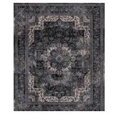 Home Decorators Collection Angora Anthracite 8 ft. x 10 ft. Medallion Area Rug